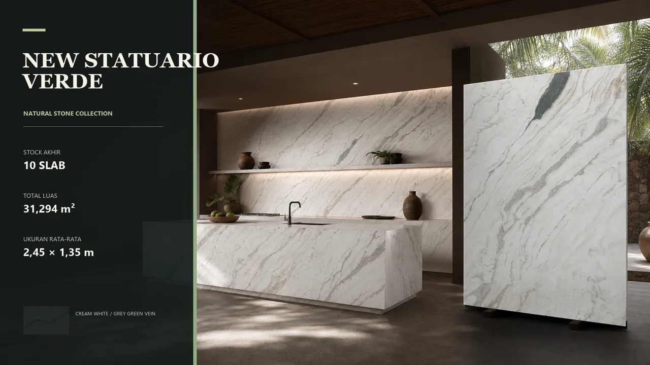 Catalog reference for NEW STATUARIO VERDE