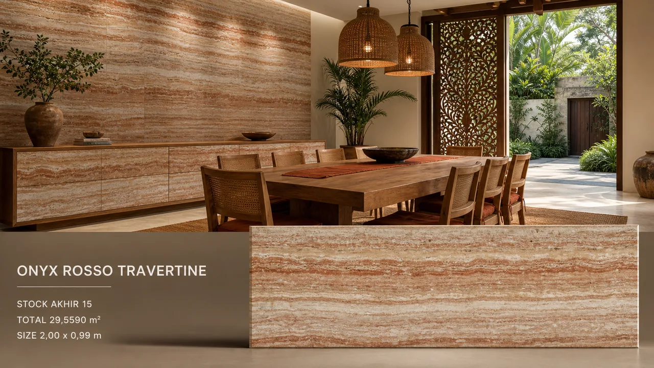 Catalog reference for ONYX ROSSO TRAVERTINE