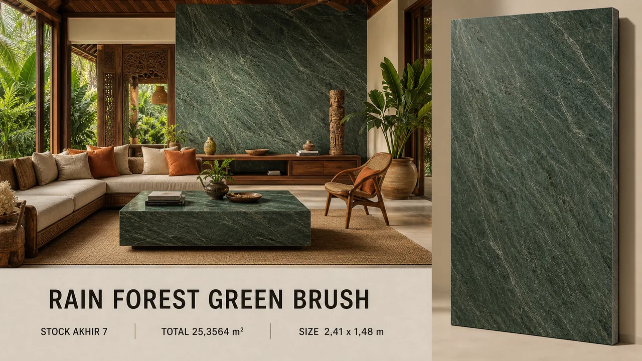 Catalog reference for RAIN FOREST GREEN BRUSH