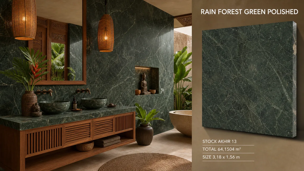 Catalog reference for RAIN FOREST GREEN POLISHED