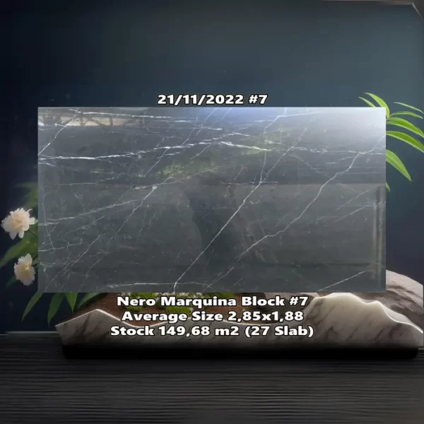 Marmer Nero Marquina Brescia Stone Bali